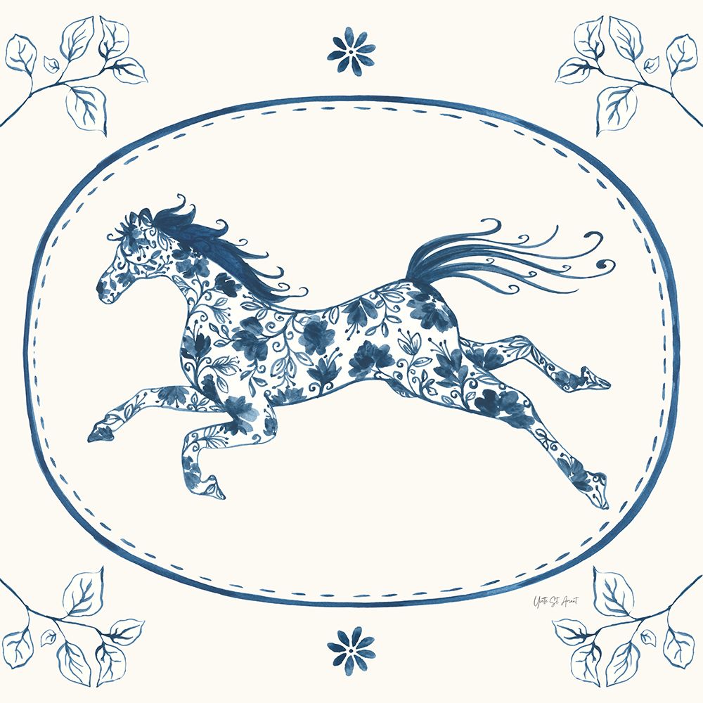 Chinoiserie Cowgirl IV art print by Yvette St. Amant for $57.95 CAD