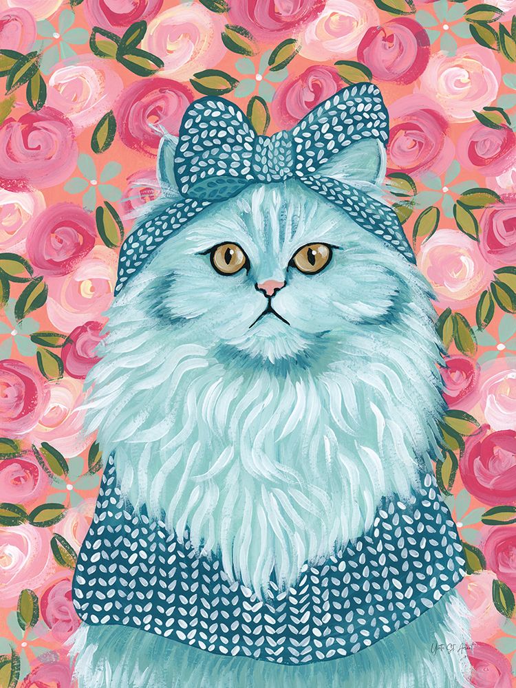 Persian in Blue art print by Yvette St. Amant for $57.95 CAD