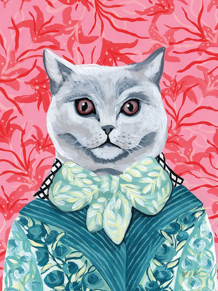 British Shorthair Dapper Cat art print by Yvette St. Amant for $57.95 CAD