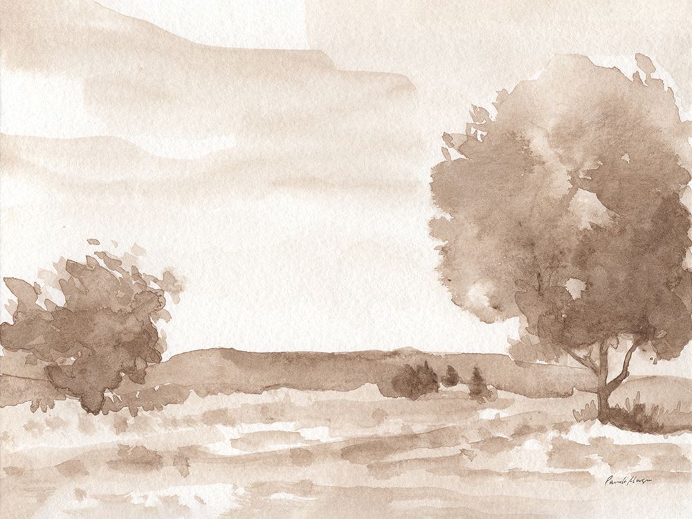 Sepia Landscape art print by Pamela Munger for $57.95 CAD