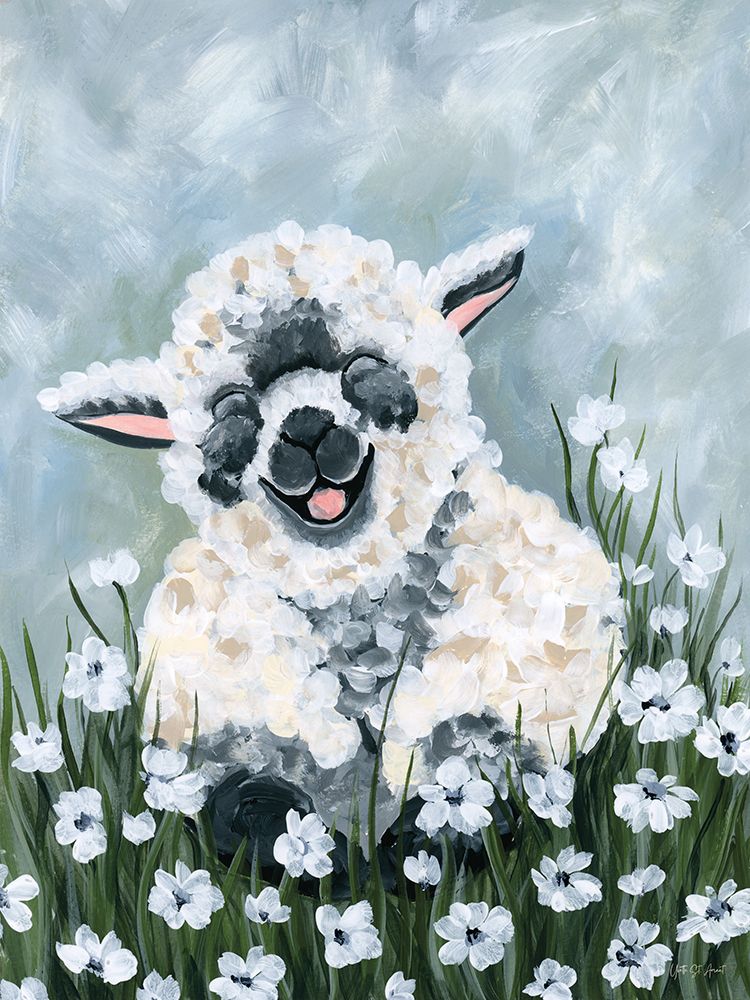 Blissful Sheep art print by Yvette St. Amant for $57.95 CAD