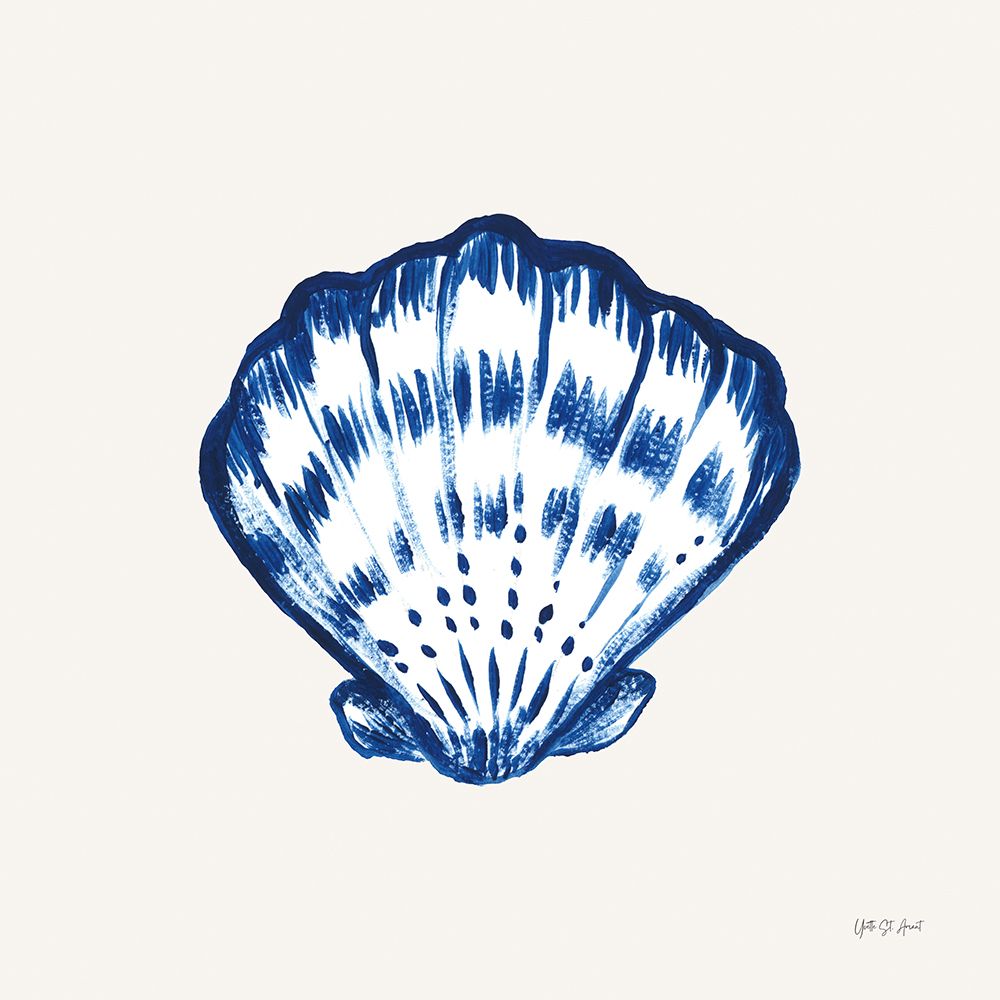 Blue Shell I art print by Yvette St. Amant for $57.95 CAD