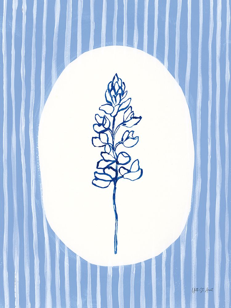 Striped Floral II art print by Yvette St. Amant for $57.95 CAD