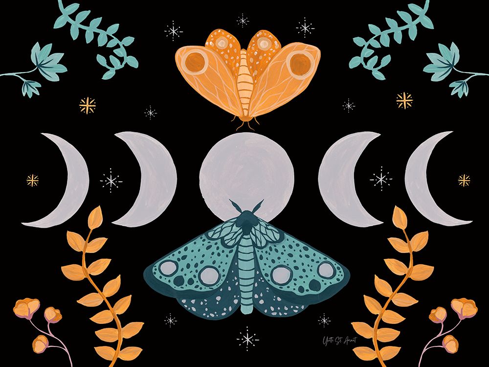 Moon Moth I art print by Yvette St. Amant for $57.95 CAD