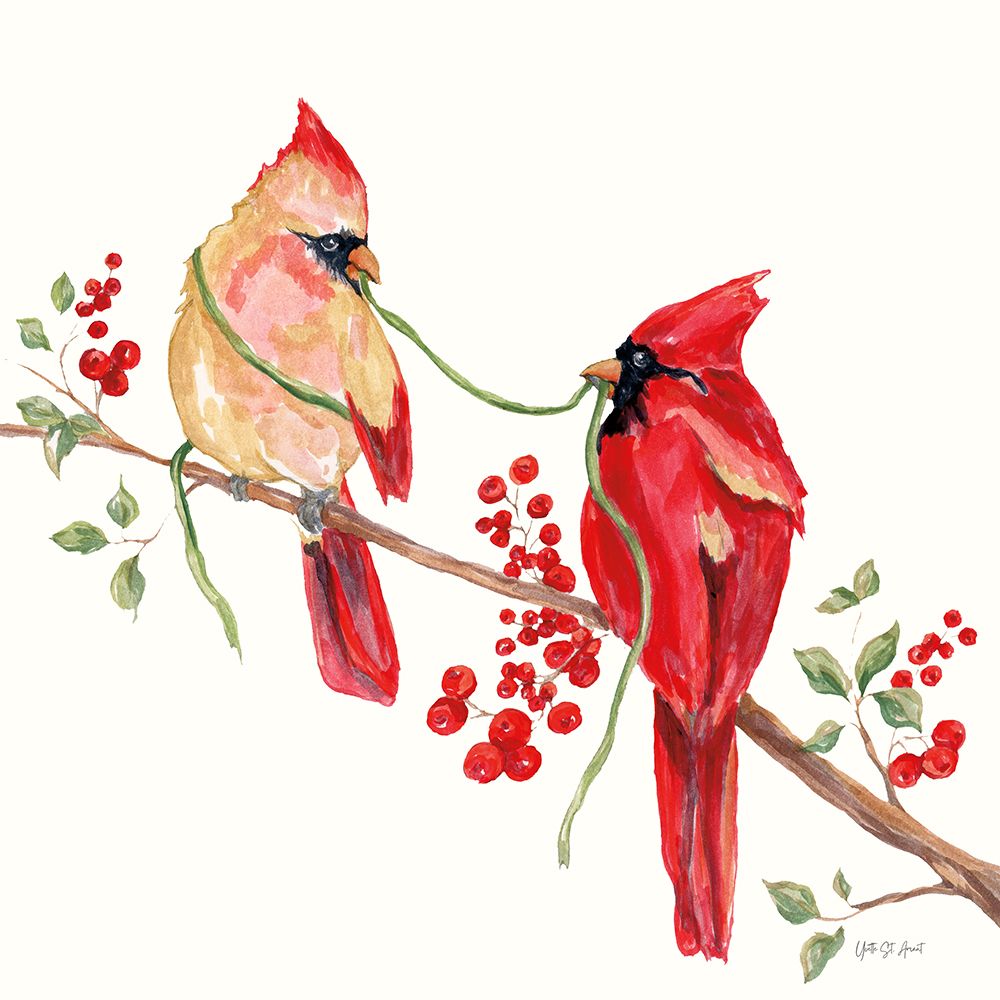 Winterberry Tidings I art print by Yvette St. Amant for $57.95 CAD