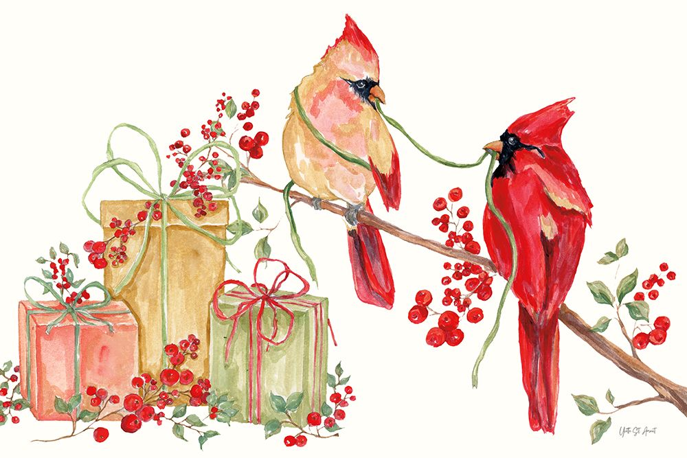 Winterberry Tidings V art print by Yvette St. Amant for $57.95 CAD