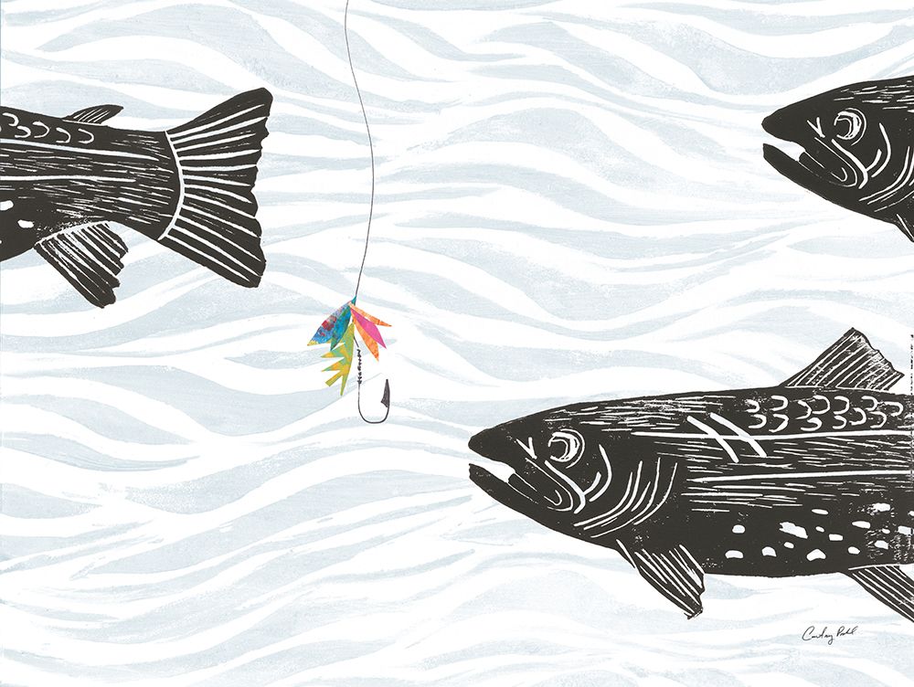 Fly Fishing III art print by Courtney Prahl for $57.95 CAD