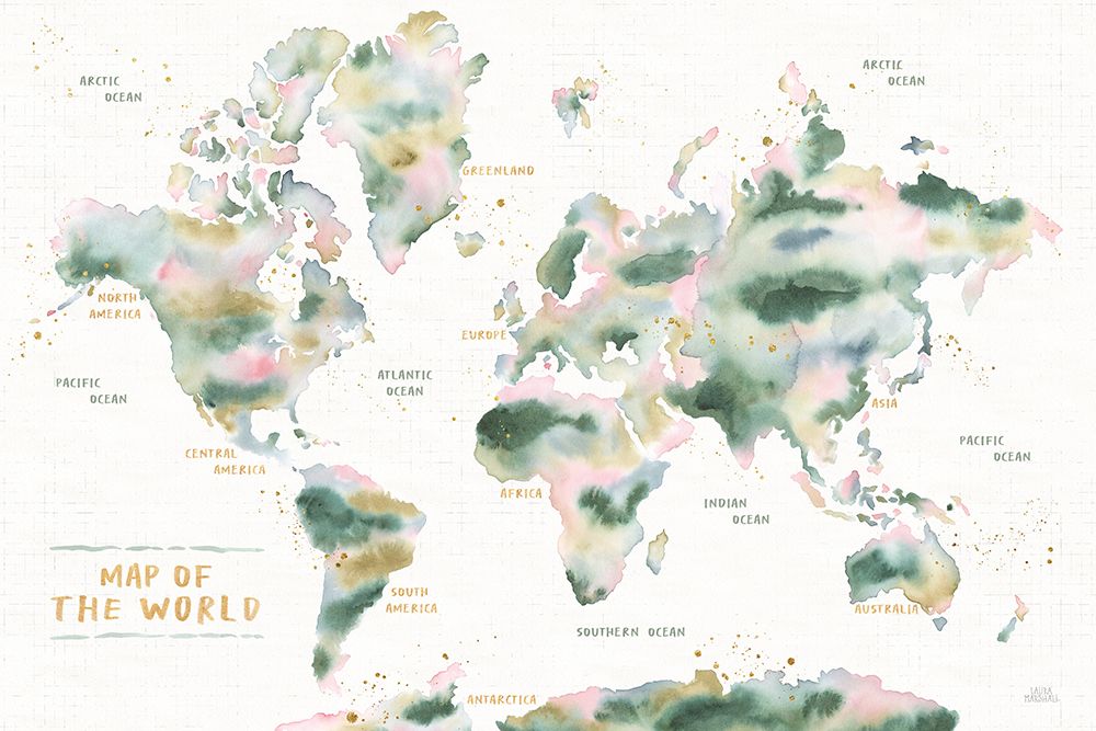 Midsummer Meadow Map art print by Laura Marshall for $57.95 CAD