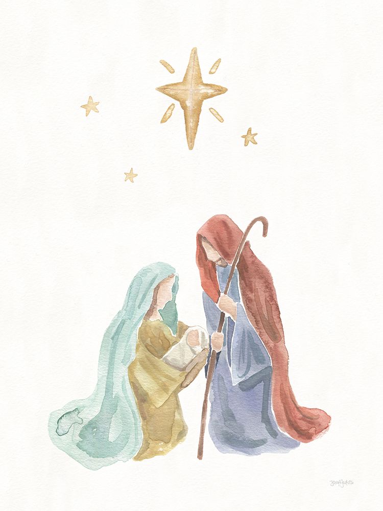 Calm Nativity art print by Jenaya Jackson for $57.95 CAD