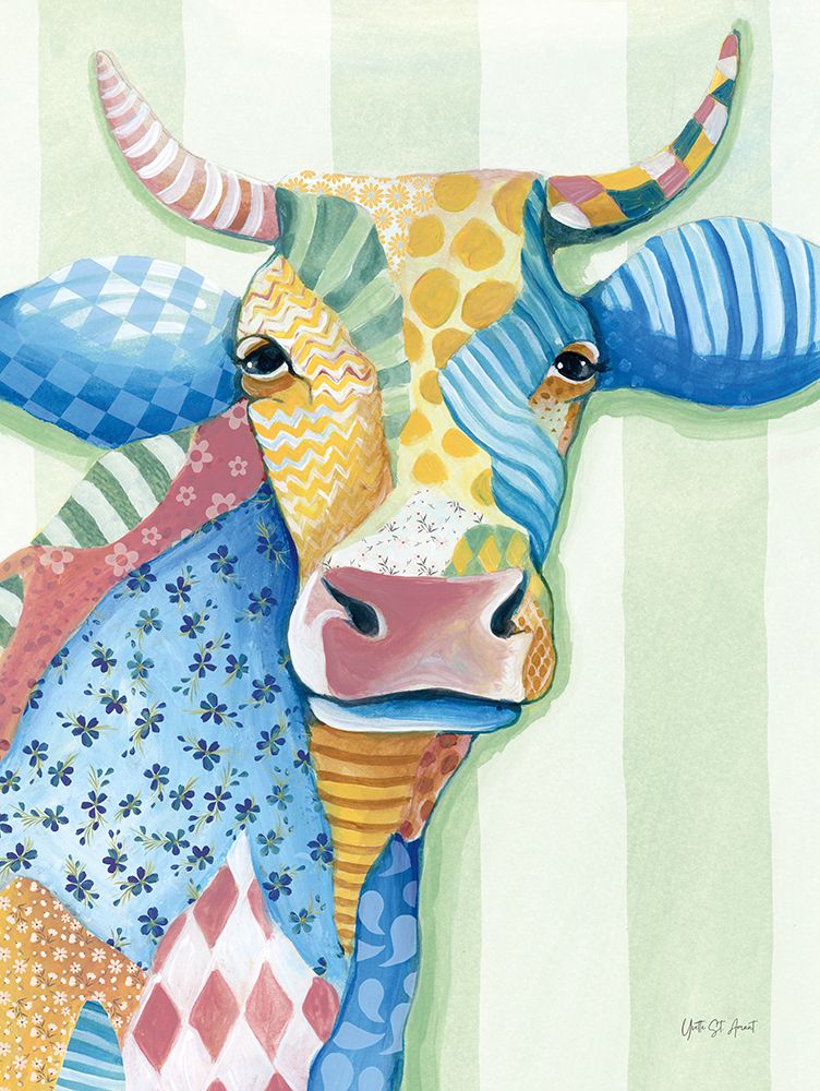 Quilted Cow art print by Yvette St. Amant for $57.95 CAD