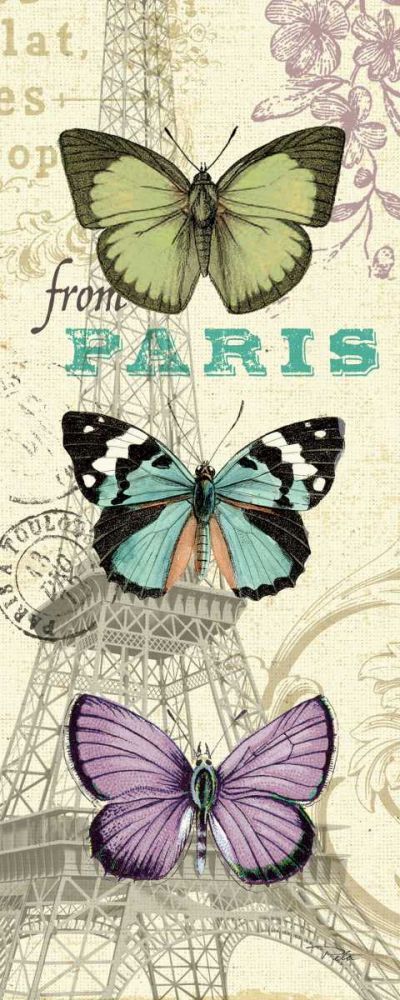Air Mail Butterfly Panel I art print by Alain Pelletier for $57.95 CAD