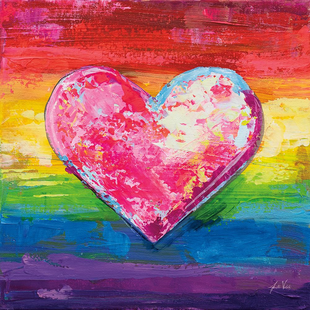 Color My Heart art print by Jeanette Vertentes for $57.95 CAD