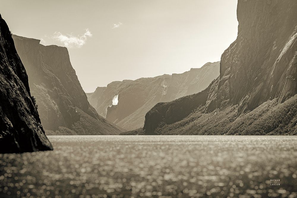 Western Brook Pond Sepia art print by Nathan Larson for $57.95 CAD
