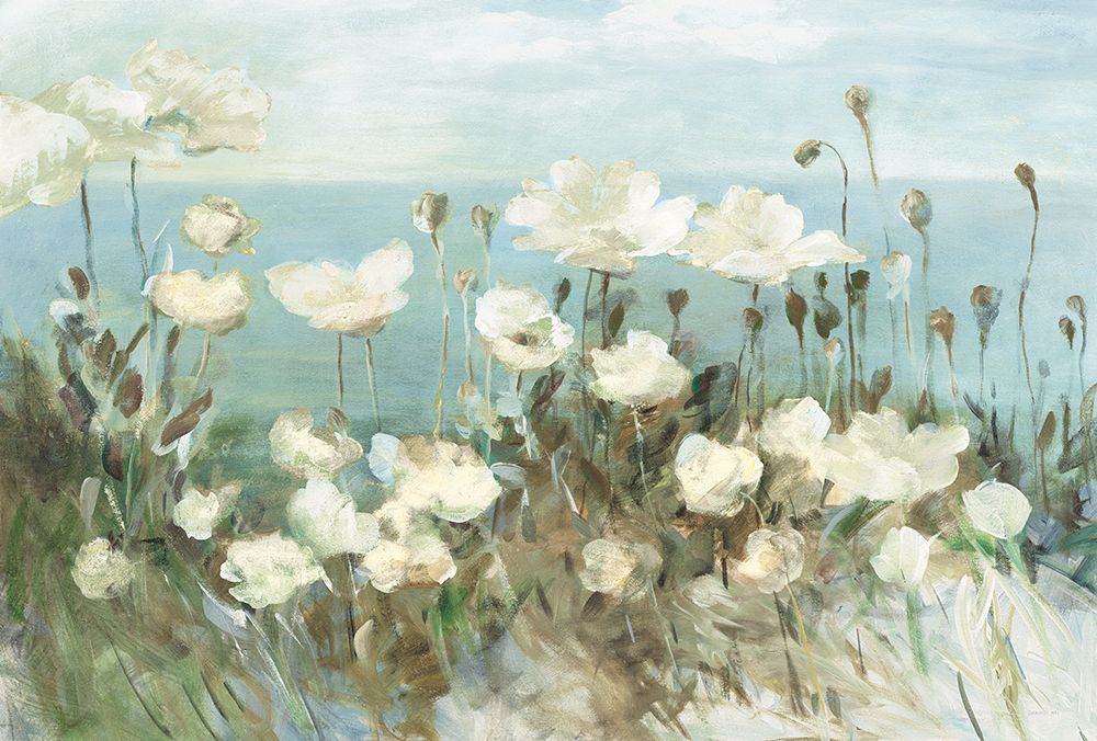 Field of Poppies Bright Cream Crop art print by Danhui Nai for $57.95 CAD