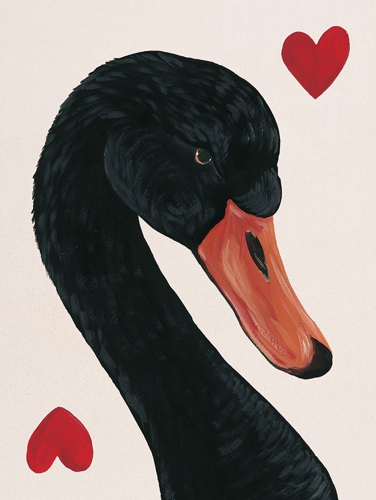 Swan of Hearts art print by Yvette St. Amant for $57.95 CAD