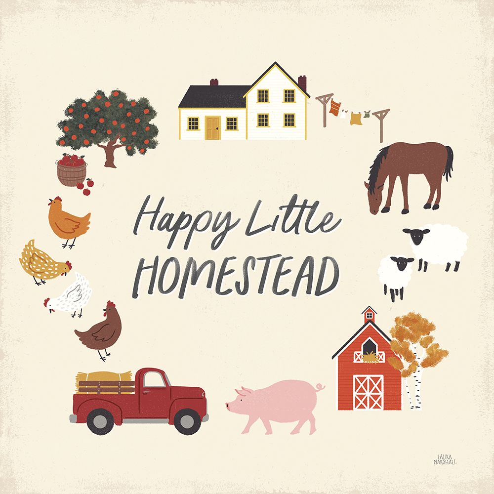 Harvest Village V art print by Laura Marshall for $57.95 CAD