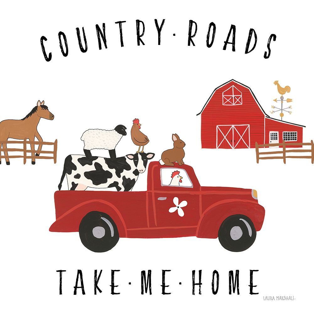 Country Roads III v2 art print by Laura Marshall for $57.95 CAD