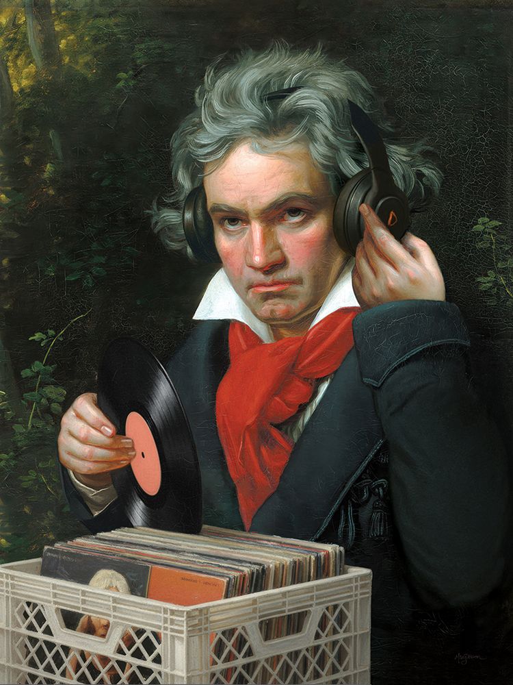 Vinyl Beethoven art print by Mary Urban for $57.95 CAD
