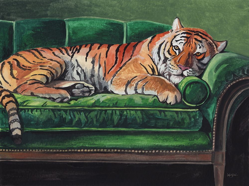 A Very Big Cat Nap art print by Kate Jarvik Birch for $57.95 CAD