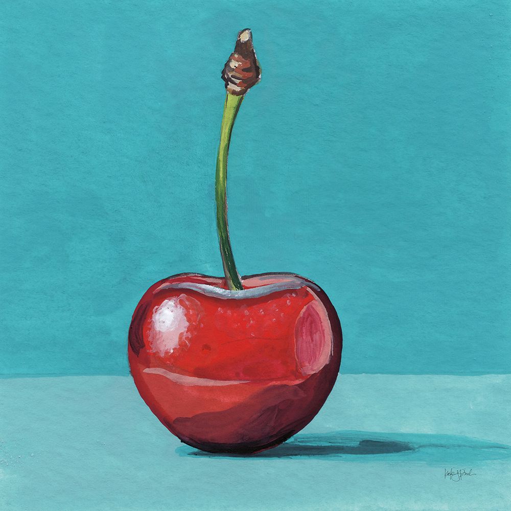 A Single Shiny Cherry art print by Kate Jarvik Birch for $57.95 CAD