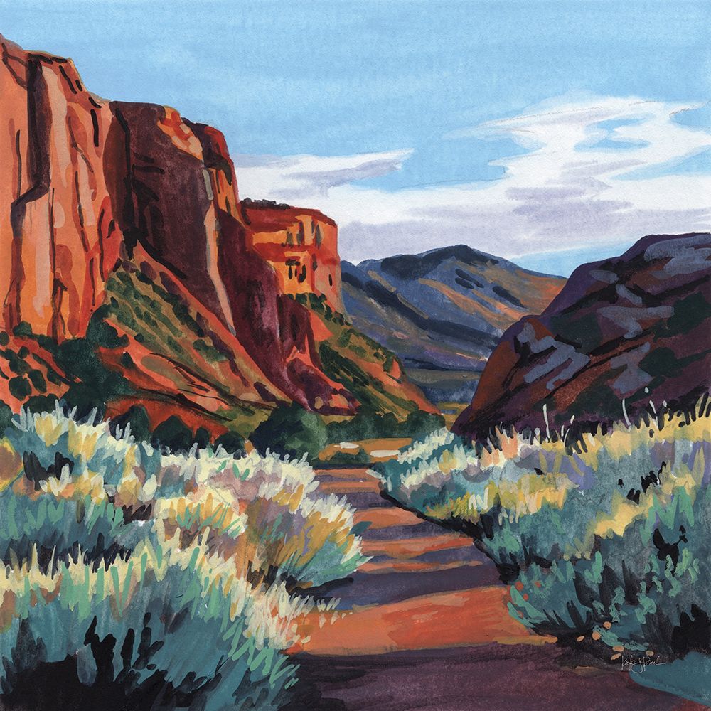 Red Earth Scenery Late Afternoon art print by Kate Jarvik Birch for $57.95 CAD