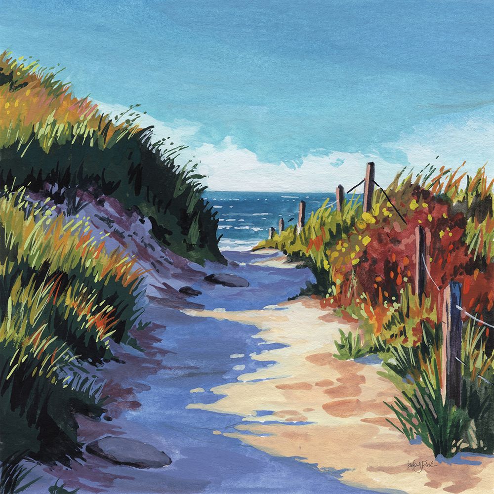 Breezy Beach Pathway art print by Kate Jarvik Birch for $57.95 CAD