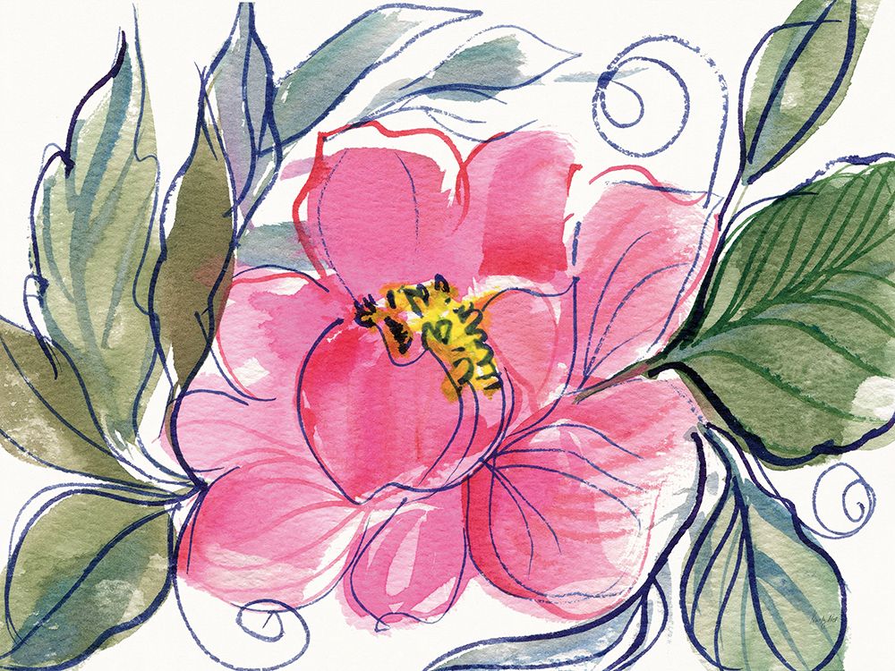 Pink Single art print by Kristy Rice for $57.95 CAD