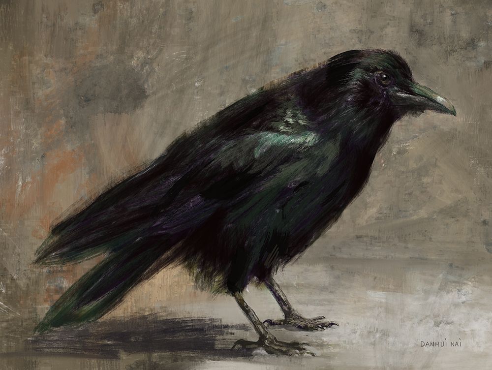 Portrait of a Black Crow art print by Danhui Nai for $57.95 CAD