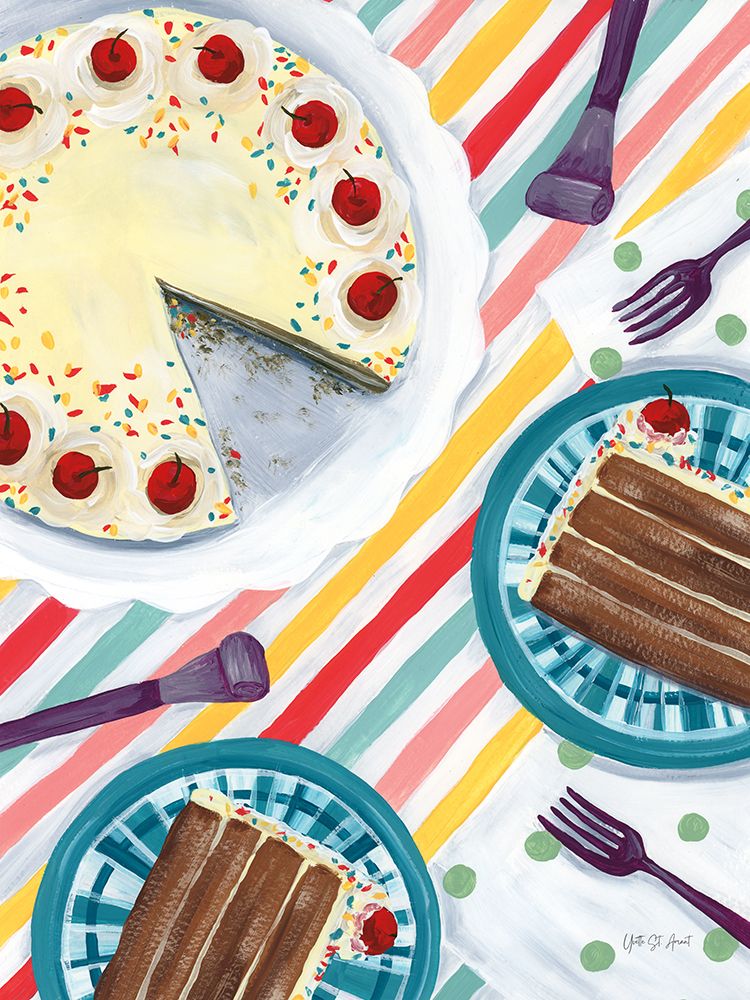 Celebrate With Cake art print by Yvette St. Amant for $57.95 CAD