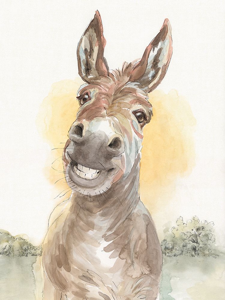 Sunrise Donkey art print by Beth Grove for $57.95 CAD