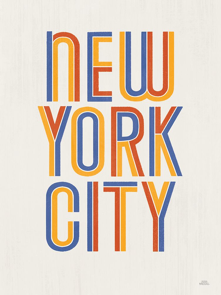 New York City v2 art print by Laura Marshall for $57.95 CAD