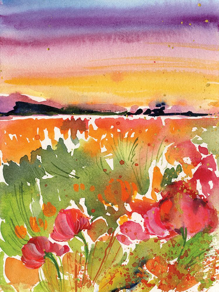 Sunset Field art print by Kristy Rice for $57.95 CAD