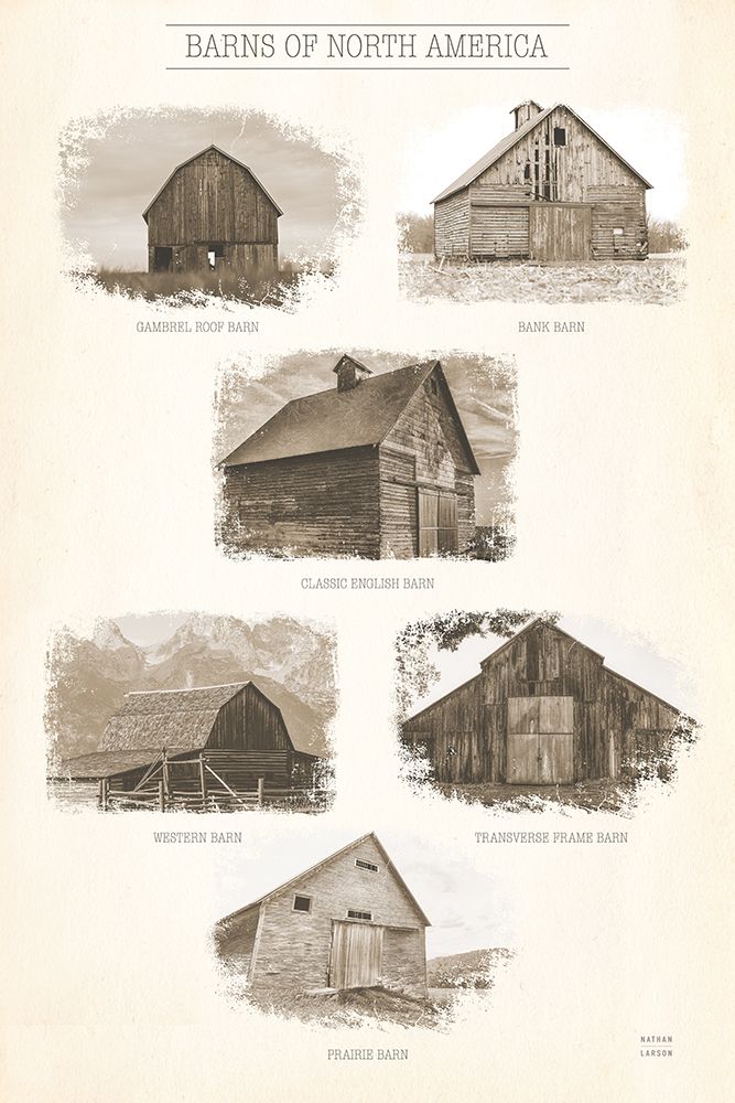 Barns of North America art print by Nathan Larson for $57.95 CAD
