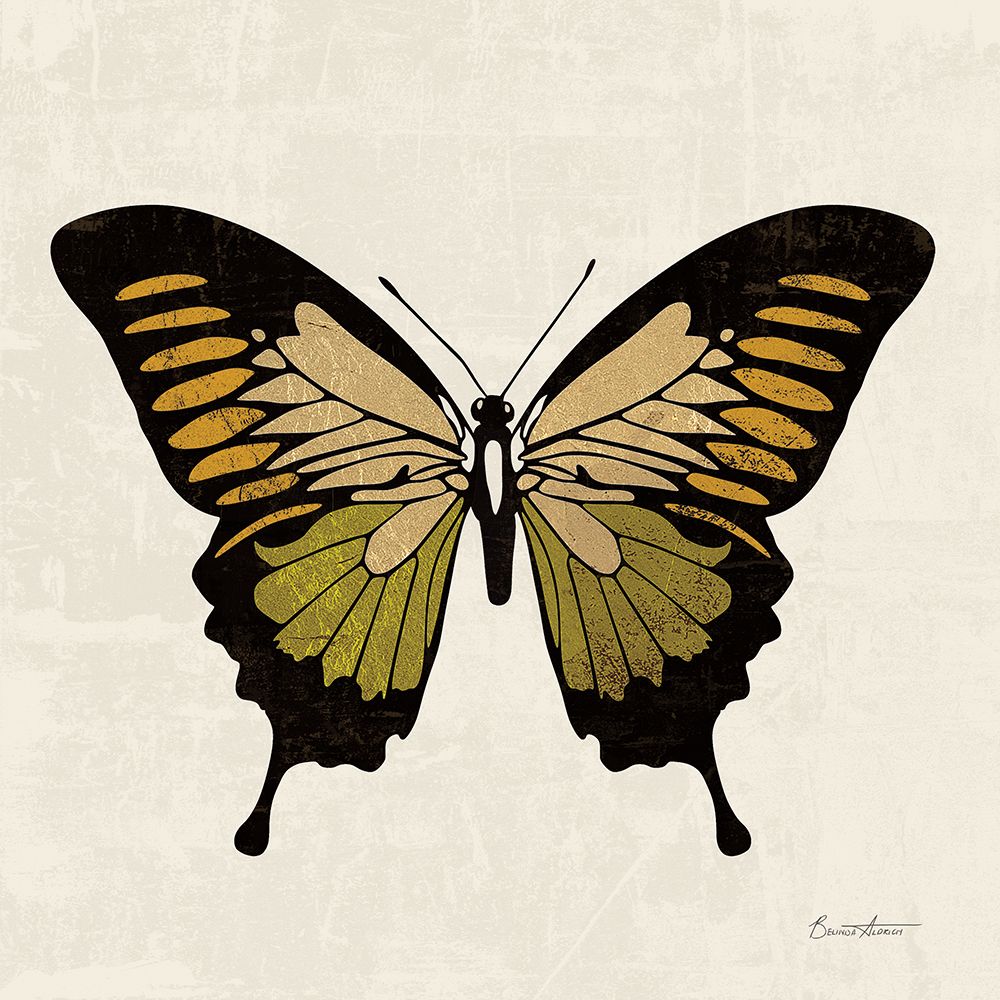 Belindas Butterfly on Cream I art print by Belinda Aldrich for $57.95 CAD