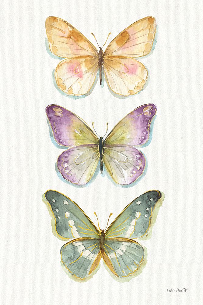 Rainbow Seeds Butterflies Fall II art print by Lisa Audit for $57.95 CAD