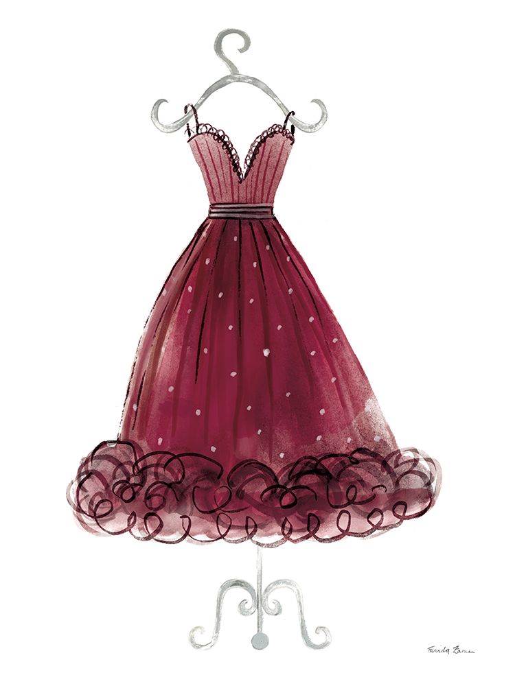 Couture Dress I art print by Farida Zaman for $57.95 CAD