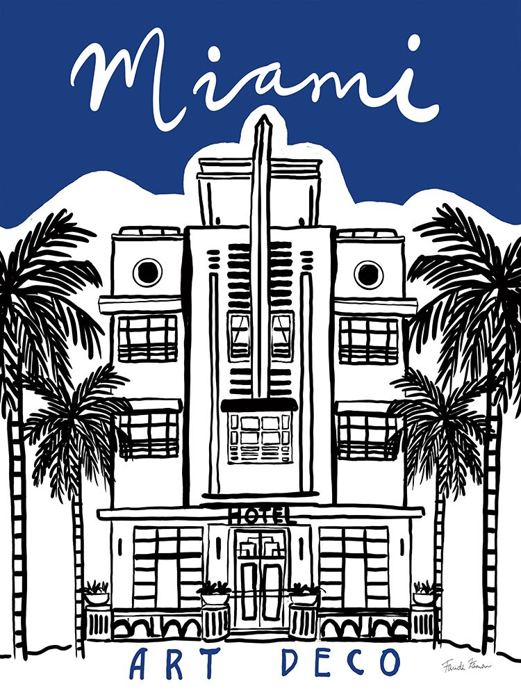 Miami art print by Farida Zaman for $57.95 CAD