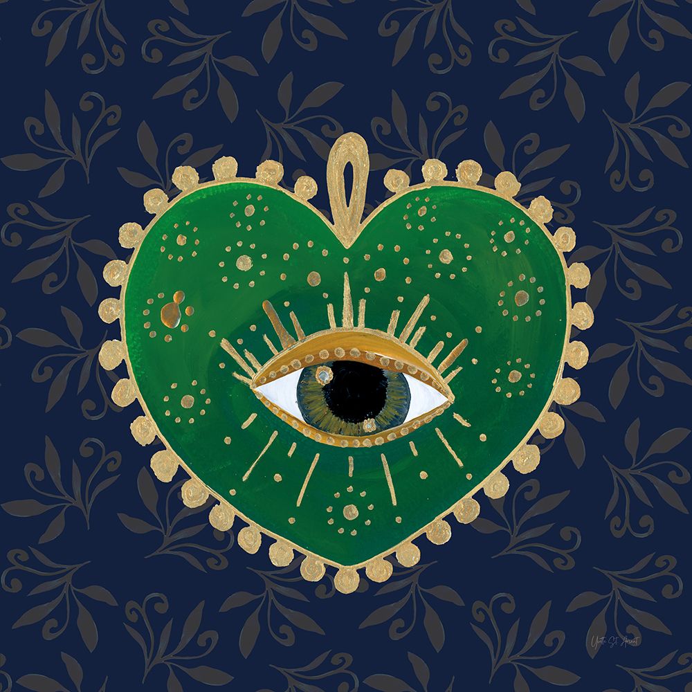 Evil Eye Heart art print by Yvette St. Amant for $57.95 CAD