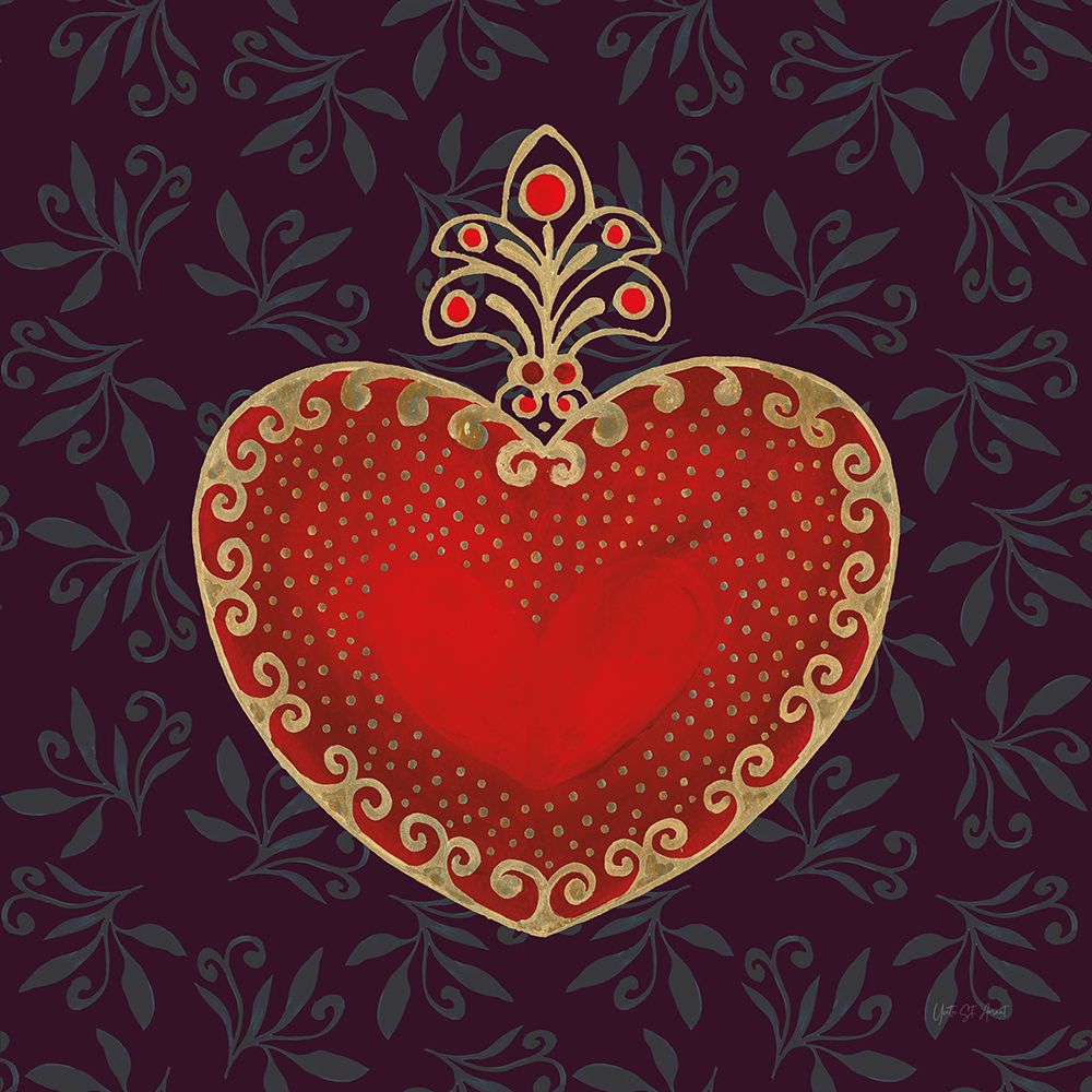 Ruby Heart art print by Yvette St. Amant for $57.95 CAD