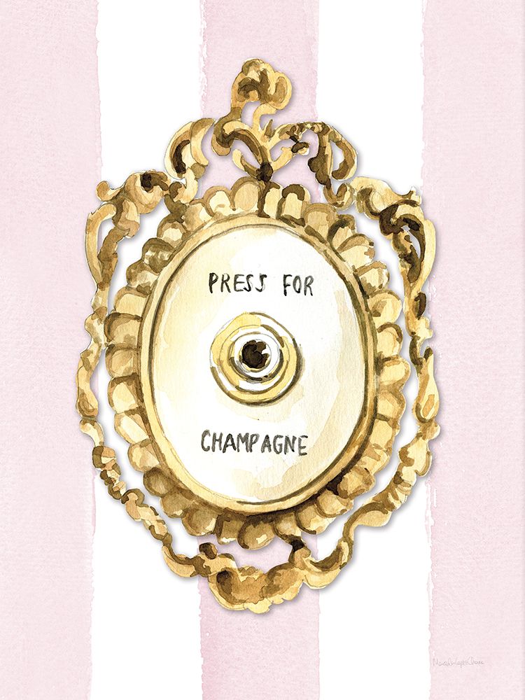 Press For Champagne I art print by Mercedes Lopez Charro for $57.95 CAD