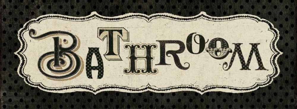 Room Signs II - Bathroom art print by Pela Studio for $57.95 CAD