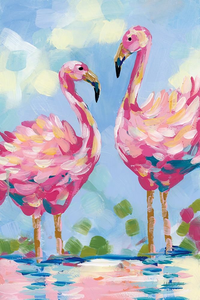 Bright Flamingos art print by Yvette St. Amant for $57.95 CAD