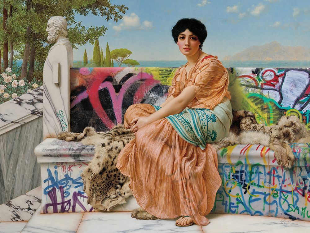 Reverie Graffiti art print by Mary Urban for $57.95 CAD