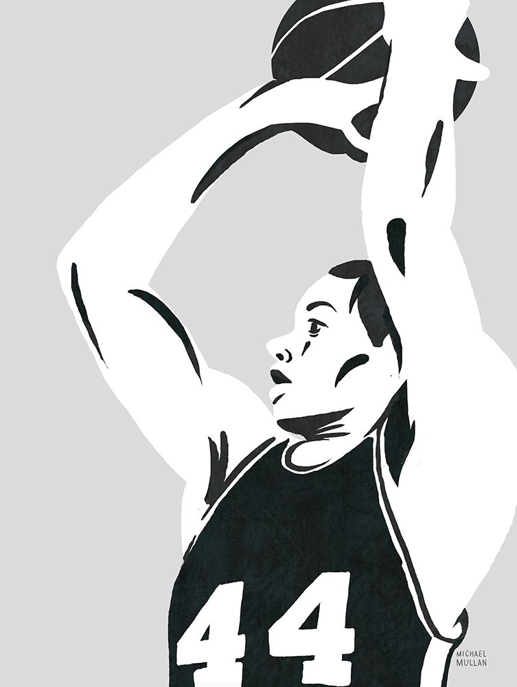 Mens Scoreboard Neutral Basketball art print by Michael Mullan for $57.95 CAD