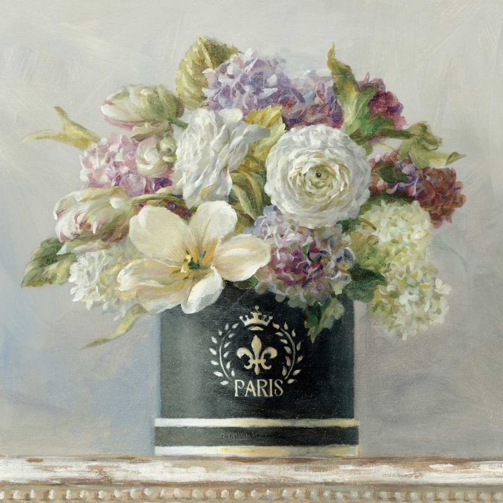 Tulips in Black and White Hatbox art print by Danhui Nai for $57.95 CAD