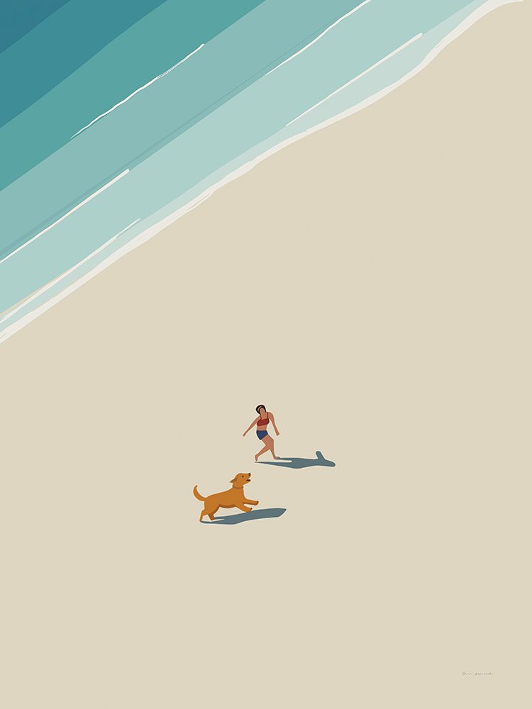 Beach Frolic art print by Omar Escalante for $57.95 CAD