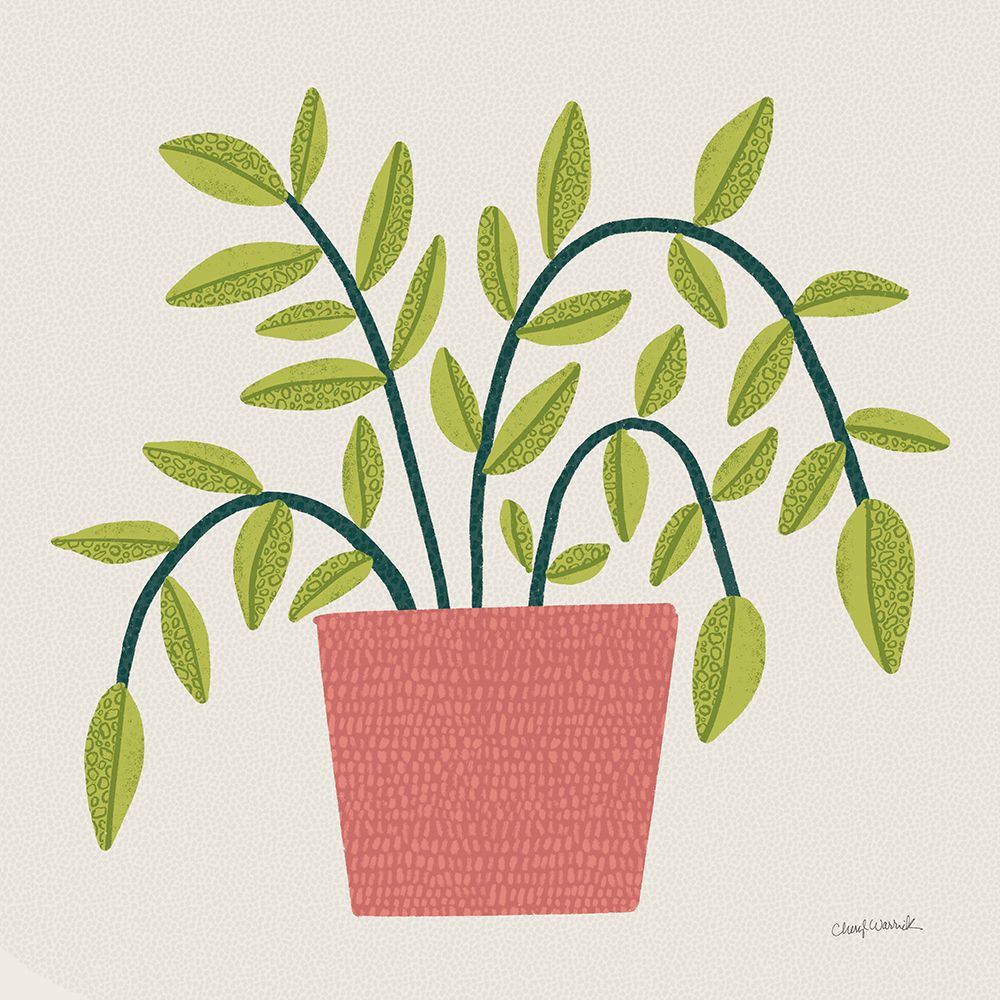 Potted Plants IV art print by Cheryl Warrick for $57.95 CAD