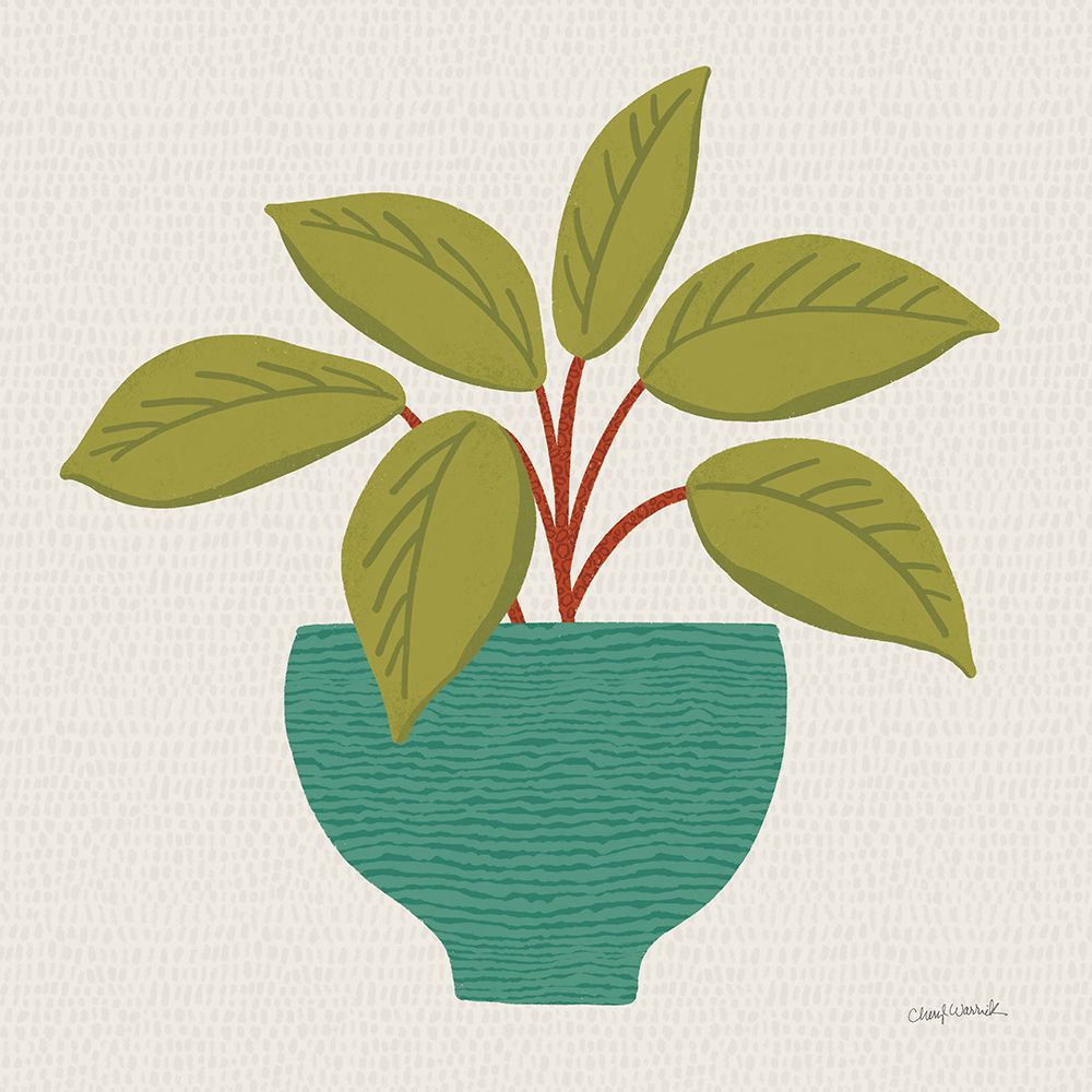 Potted Plants VIII art print by Cheryl Warrick for $57.95 CAD
