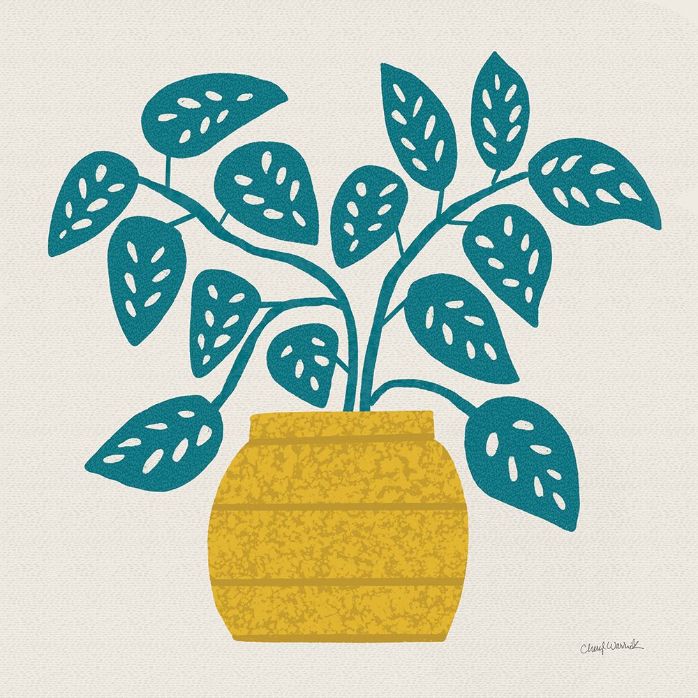 Potted Plants IX art print by Cheryl Warrick for $57.95 CAD