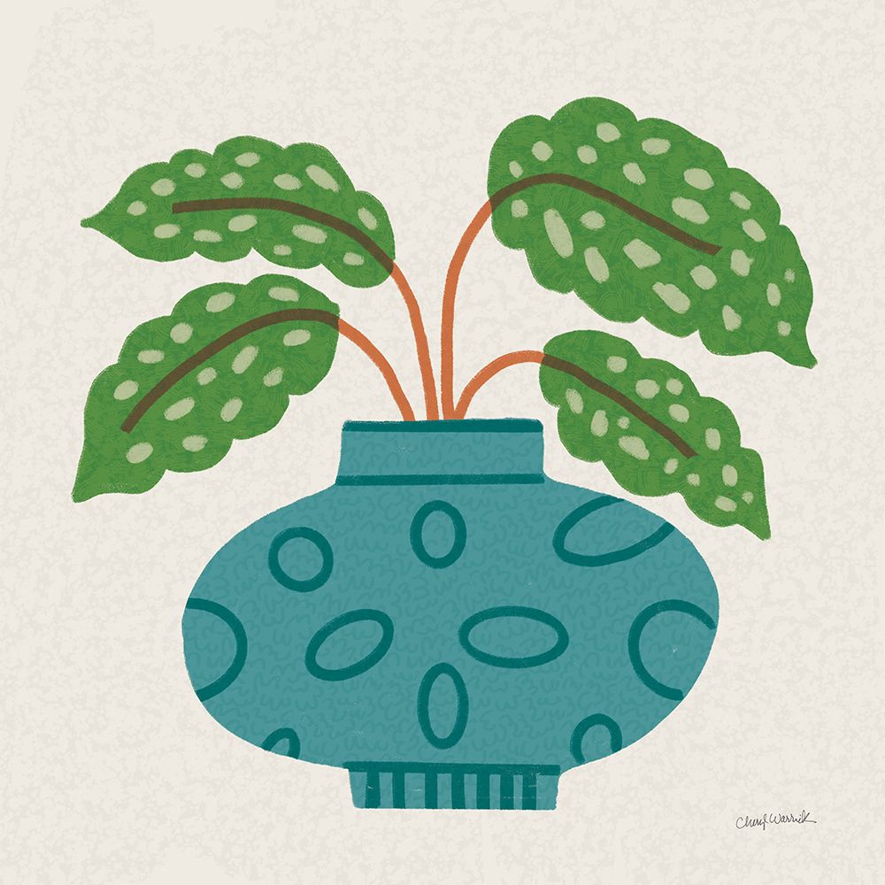 Potted Plants XI art print by Cheryl Warrick for $57.95 CAD